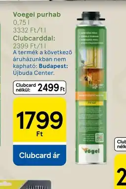 Tesco Voegel purhab ajánlat