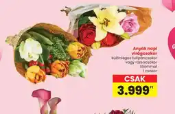 Spar Anyák napi virágcsokor ajánlat