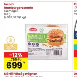 Spar Incola hamburgerzsemle ajánlat