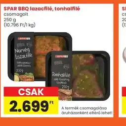 Spar SPAR BBQ lazacfilé, tonhalfilé ajánlat
