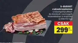 Spar S-BUDGET császárszalonna ajánlat