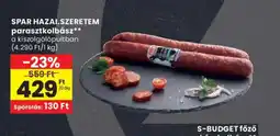 Spar SPAR HAZAI.SZERETEM parasztkolbász ajánlat