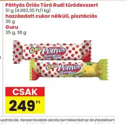 Spar Pöttyös riás Túr Rudi ajánlat