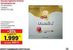 Spar Douwe Egberts Omnia kávékapszula ajánlat