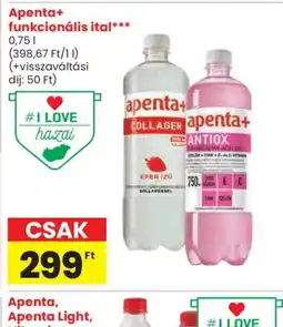 Spar Apenta+ funkcionális ital ajánlat
