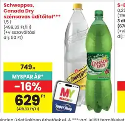 Spar Schweppes, Canada Dry üdítőital ajánlat