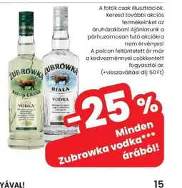Spar Zubrowka vodka ajánlat