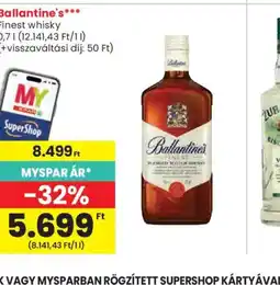 Spar Ballantine's Finest whisky ajánlat