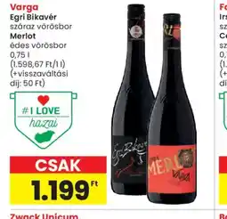 Spar Varga vörösbor ajánlat