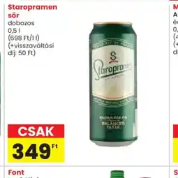 Spar Staropramen sör ajánlat