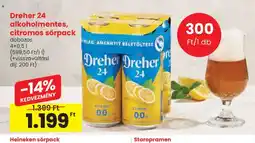 Spar Dreher 24 citromos sörpack ajánlat