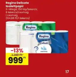 Spar Regina Delicate toalettpapír ajánlat