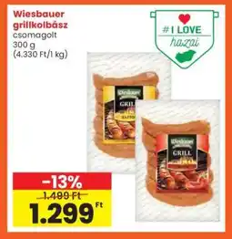 Interspar Wiesbauer Grillkolbász ajánlat