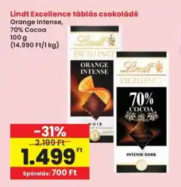 Interspar Lindt Excellence táblás csokoládé ajánlat