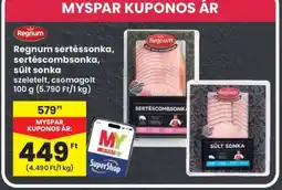 Interspar Regnum Sertéssonka, sertéscombsonka, sült sonka ajánlat