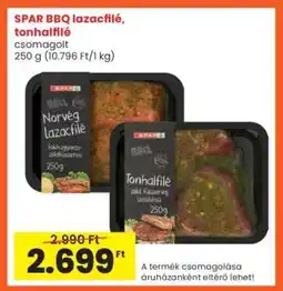 Interspar SPAR BBQ lazacfilé, tonhalfilé ajánlat
