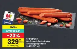 Interspar S-Budget főző cserkészkolbász ajánlat