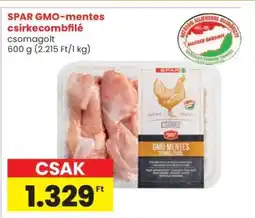Interspar SPAR GMO-mentes csirkecombfilé ajánlat