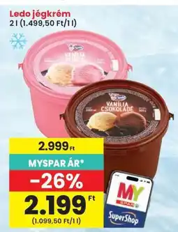Interspar Ledo jégkrém ajánlat