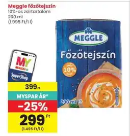 Interspar Meggle Főzőtejszín ajánlat