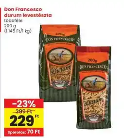Interspar DON FRANCESCO DURUM LEVESTÉSZTA ajánlat