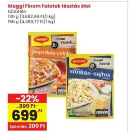 Interspar Maggi Finom Falatok tésztás étel ajánlat