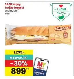 Interspar SPAR enjoy. tarjás bagett ajánlat