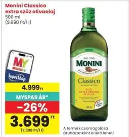 Interspar MONINI CLASSICO EXTRA SZŰZ OLÍVAOLAJ ajánlat