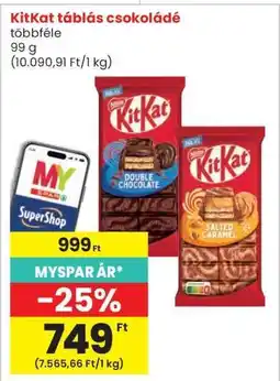 Interspar KitKat táblás csokoládé ajánlat
