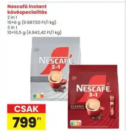 Interspar Nescafé instant kávéspecialitás ajánlat