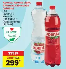 Interspar Apenta, Apenta Light, Vitamixx szénsavas üdítőital ajánlat