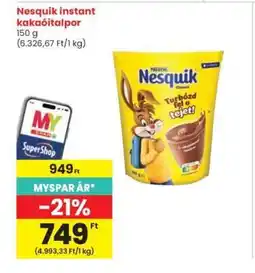 Interspar Nesquik Instant Kakaóitalpor ajánlat