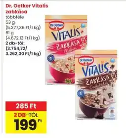 Interspar DR OETKER Vitalis zabkása ajánlat