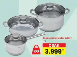 Interspar Kilós rozsdamentes edény ajánlat
