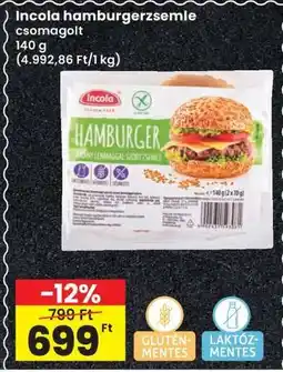 Interspar Incola hamburgerzsemle ajánlat