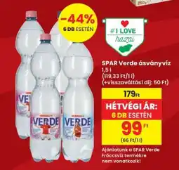Interspar SPAR Verde ásványvíz ajánlat