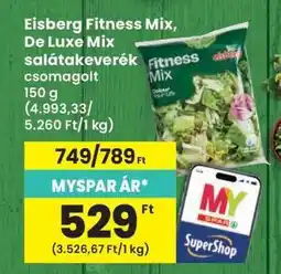 Interspar Eisberg Fitness Mix, De Luxe Mix salátakeverék ajánlat