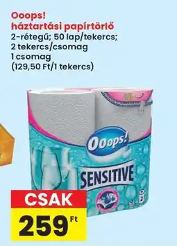 Interspar Ooops! háztartási papírtörlő ajánlat