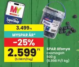 Interspar SPAR áfonya ajánlat
