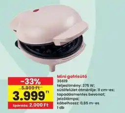 Interspar MINI GOFRISÜTŐ ajánlat