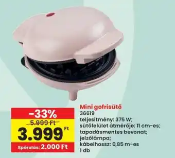 Interspar MINI GOFRISÜTŐ ajánlat