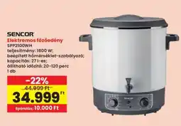 Interspar SENCOR Elektromos főzőedény SPP2100WH ajánlat