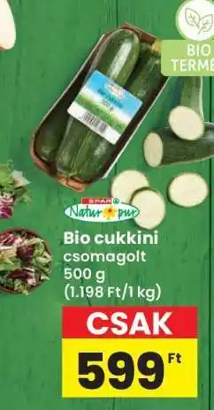 Interspar Bio cukkini csomagolt ajánlat