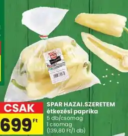 Spar SPAR HAZAI.SZERETEM étkezési paprika ajánlat