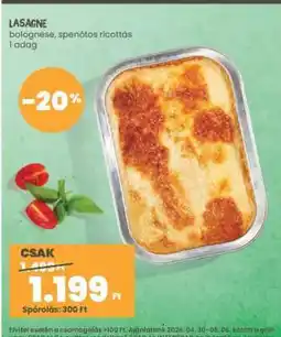 Interspar Lasagne ajánlat
