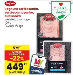 Spar Regnum Sertéssonka, sertéscombsonka, sült sonka ajánlat