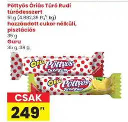 Spar Pöttyös Óriás Túró Rudi túródesszert ajánlat