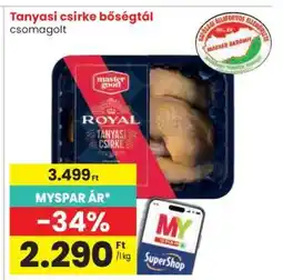 Spar Tanyasi csirke bőségtál ajánlat