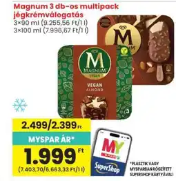 Spar Magnum 3 db-os multipack jégkrémválogatás ajánlat