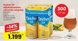 Spar Dreher 24 alkoholmentes, citromos sörpack ajánlat